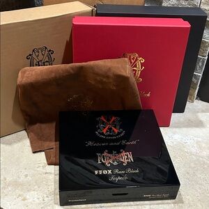 FFOX ForbiddenX Rare Black Torpedo Empty Cigar Box